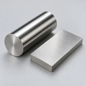 AI material illustration: Stainless steel sample; appearance varies by grade and finish.