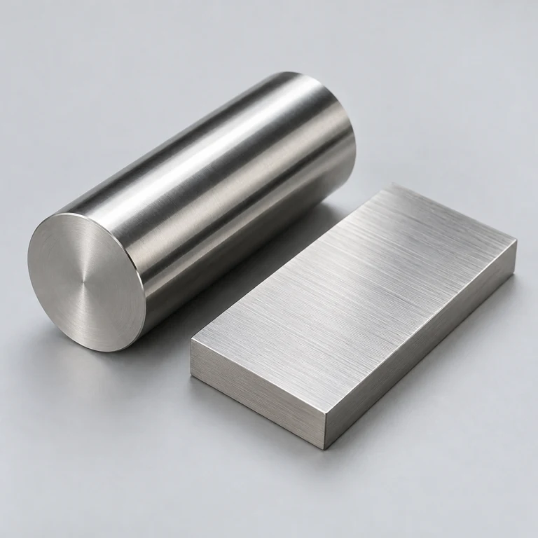 AI material illustration: Stainless steel sample; appearance varies by grade and finish.