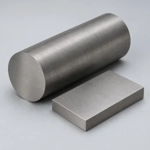 AI material illustration: Titanium sample; appearance varies by grade and finish.