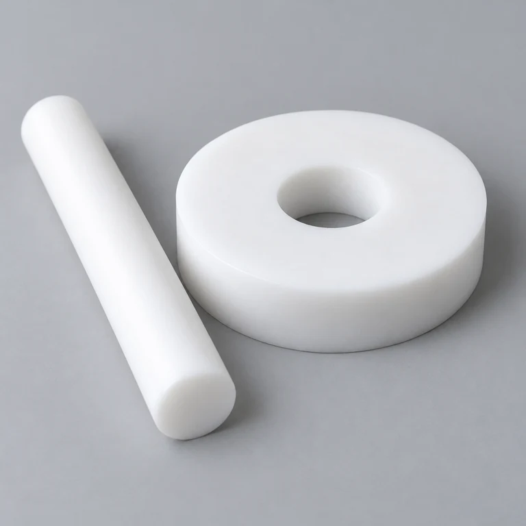 AI material illustration: PTFE sample; appearance varies by grade and finish.