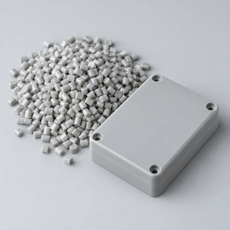 AI material illustration: ABS sample; appearance varies by grade and finish.