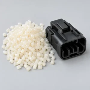AI material illustration: PA / PBT sample; appearance varies by grade and finish.