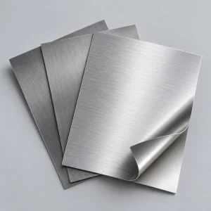 AI material illustration: Stainless steel sheet sample; appearance varies by grade and finish.
