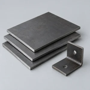 AI material illustration: Mild steel sheet sample; appearance varies by grade and finish.