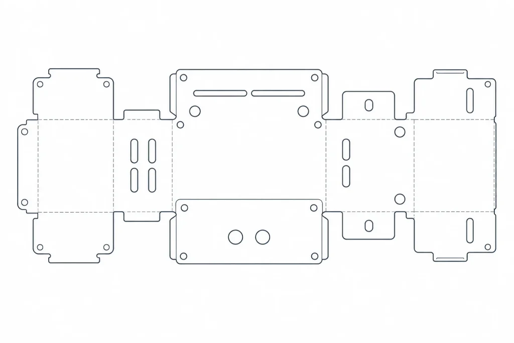 AI-generated illustrative sheet flat pattern