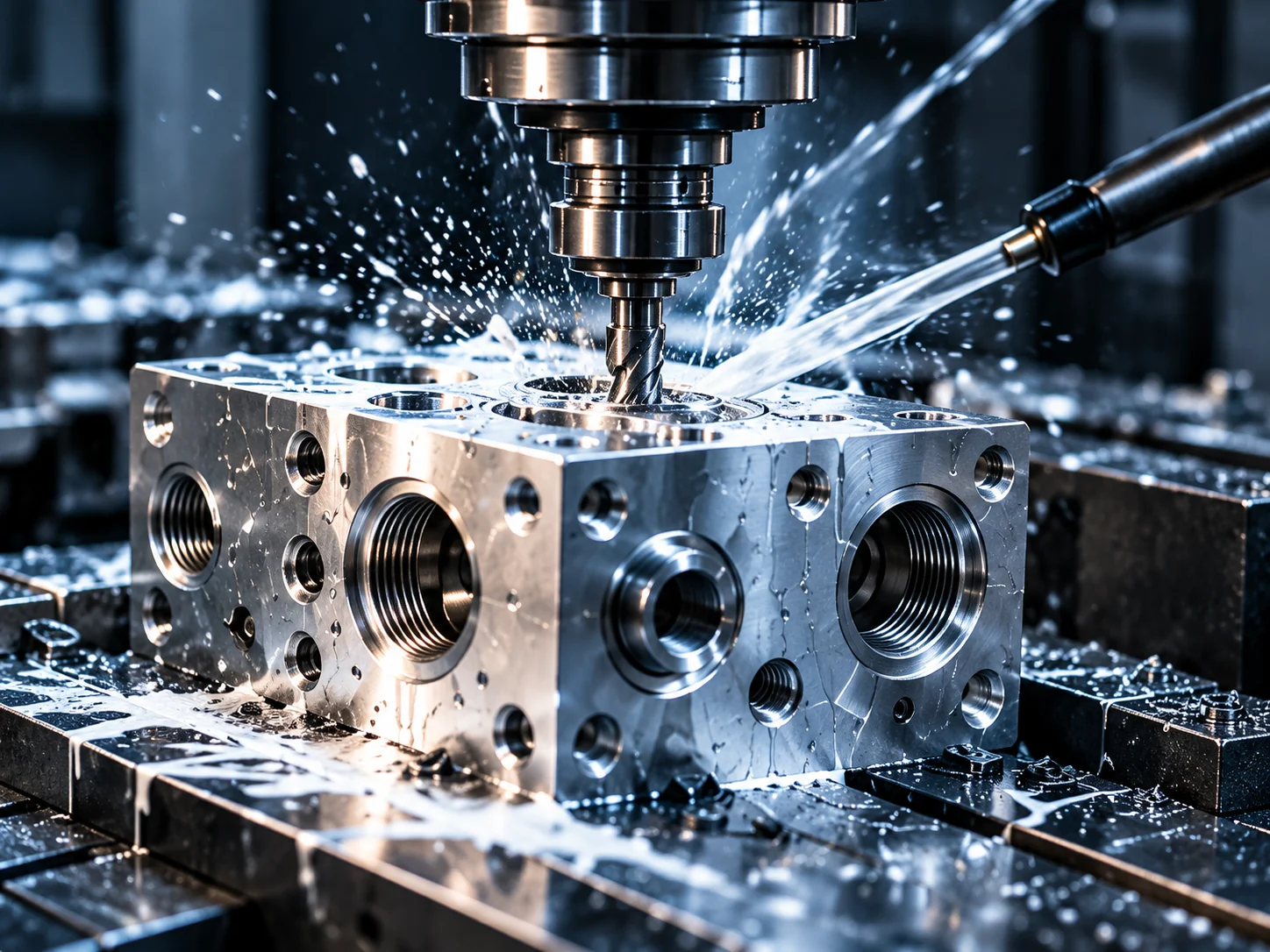AI-generated illustrative fluid machining